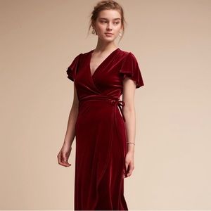 BHLDN thrive wrap dress